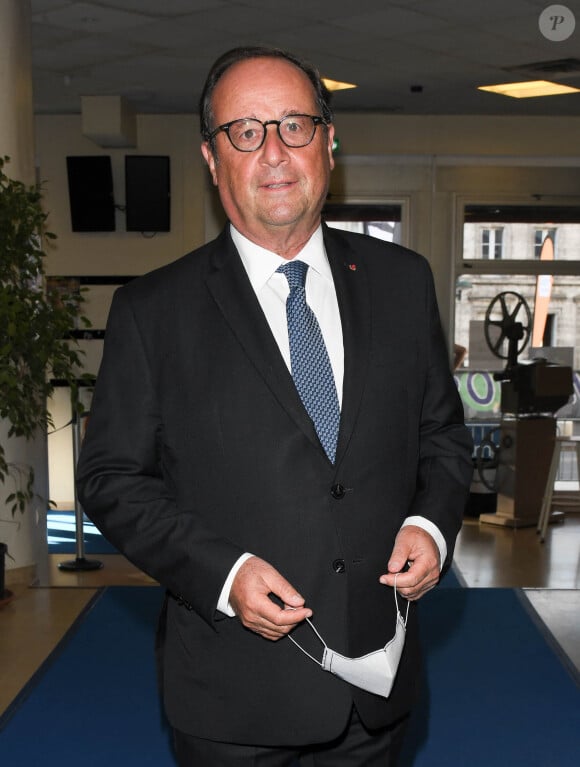 François Hollande - Conversation autour de la Musique et de l'Image - Festival du film Francophone d'Angoulême 2020 le 31 Août 2020. © Guirec Coadic / Bestimage 