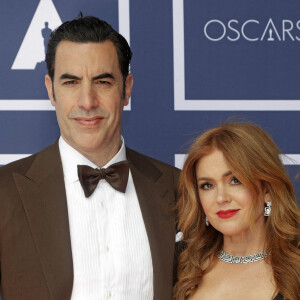 Sacha Baron Cohen et Isla Fishera assistent à une projection des Oscars le lundi 26 avril 2021 à Sydney, Australie. Photo par TH/Avalon/ABACAPRESS.COM