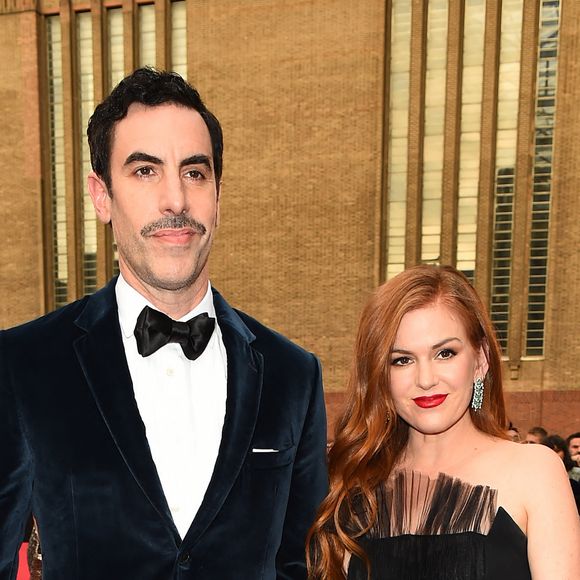 Sacha Baron Cohen et Isla Fisher au GQ Men of the Year Awards 2018 à Londres, en septembre 2018. Photo par Hewitt/Splash News/ABACAPRESS.COM
