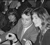 Alain Delon et Anne Parillaud, avec Jean-Paul Belmondo et Carlos Sotto Mayor à Paris en 1983. 