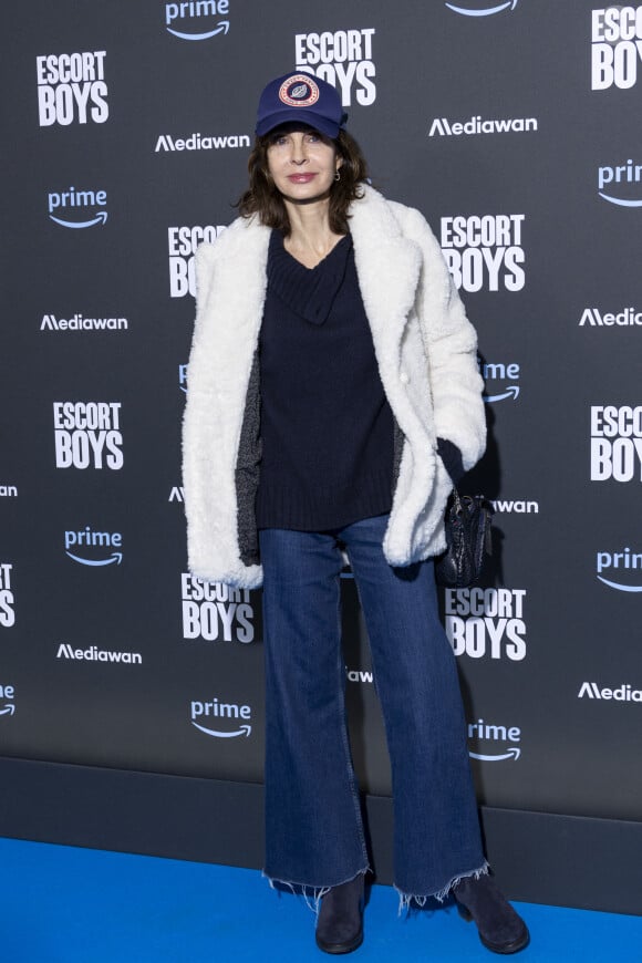 Anne Parillaud à la première de la série "Escort Boys" au cinéma UGC Ciné Cité Les Halles à Paris le 18 décembre 2023. © Cyril Moreau / Bestimage 