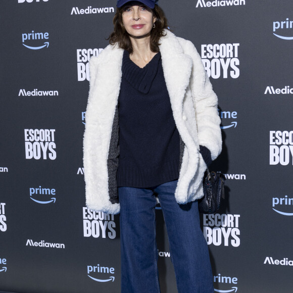 Anne Parillaud à la première de la série "Escort Boys" au cinéma UGC Ciné Cité Les Halles à Paris le 18 décembre 2023. © Cyril Moreau / Bestimage 