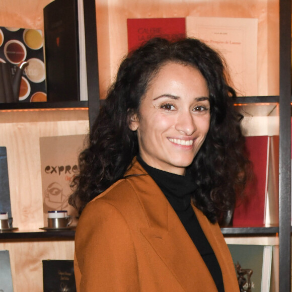 Exclusif - Rachida Brakni lors d'une conférence de presse de la série (France 3) "Le voyageur: La permission de minuit" au restaurant Les Editeurs à Paris, France, le 25 février 2020. La série sera diffusée sur France 3 le mardi 17 mars 2020. © Coadic Guirec/bestimage  (No Web pour la Belgique et la Suisse) Exclusive - For Germany Call For Price - Rachida Brakni during "The traveler: Midnight permission" press conference at Les Editeurs restaurant in Paris, France, on February 25, 2020. 