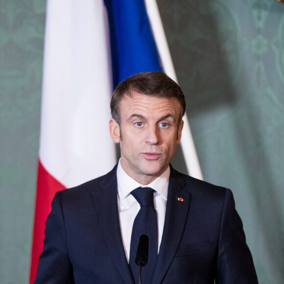 Le roi et la reine de Suède accueillent le président Emmanuel Macron et sa femme la Première Dame au palais royal de Stockholm, Suède, le 30 janvier 2024. Le président français et sa femme la Première dame sont en visite de deux jours en Suède. © Dana Press/Bestimage 