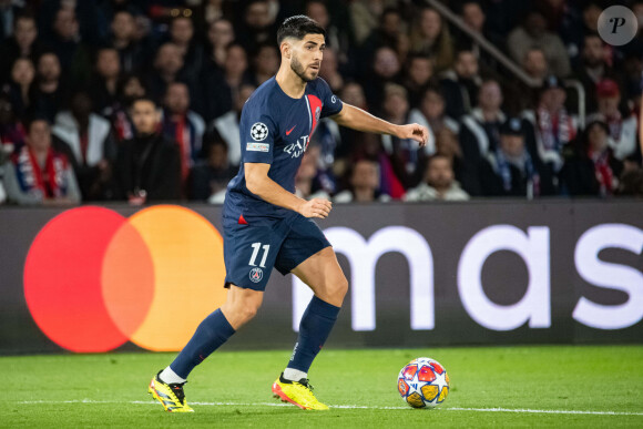 Marco Asensio (Paris SG) - Quart de finale aller de Ligue des champions: Le PSG s'est incliné à domicile face au FC Barcelone (2-3) au Parc des Princes à Paris le 10 avril 2024.