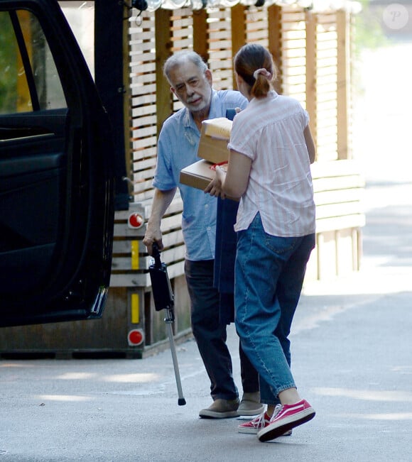 Rare apparition de Francis Ford Coppola, ici dans les rues de New York. Le 10 juillet 2022 