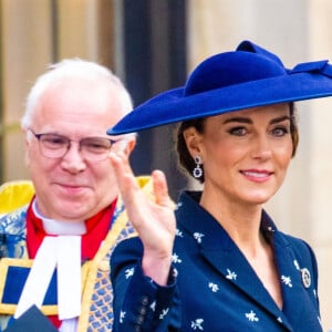 Catherine (Kate) Middleton, princesse de Galles - La famille royale britannique à la sortie du service annuel du jour du Commonwealth à l'abbaye de Westminster à Londres le 13 mars 2023.