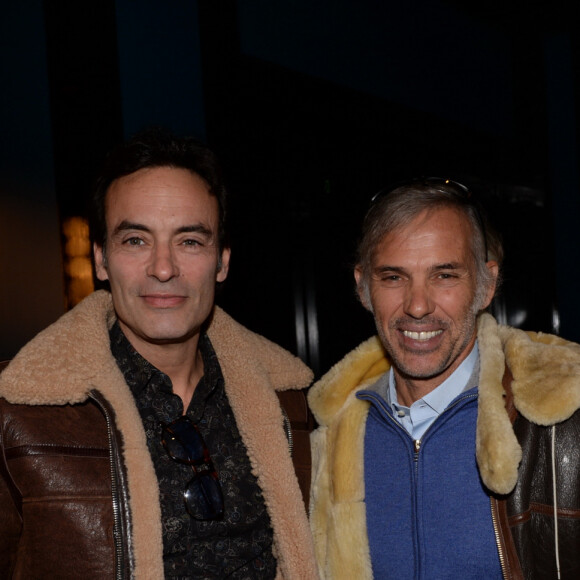 Exclusif - Anthony Delon, Paul Belmondo lors de la soirée d'inauguration de la cabane slave du Roch Hotel " CHATKA" au Roch Hôtel & Spa à Paris le 21 novembre 2018. © Rachid Bellak / Bestimage 