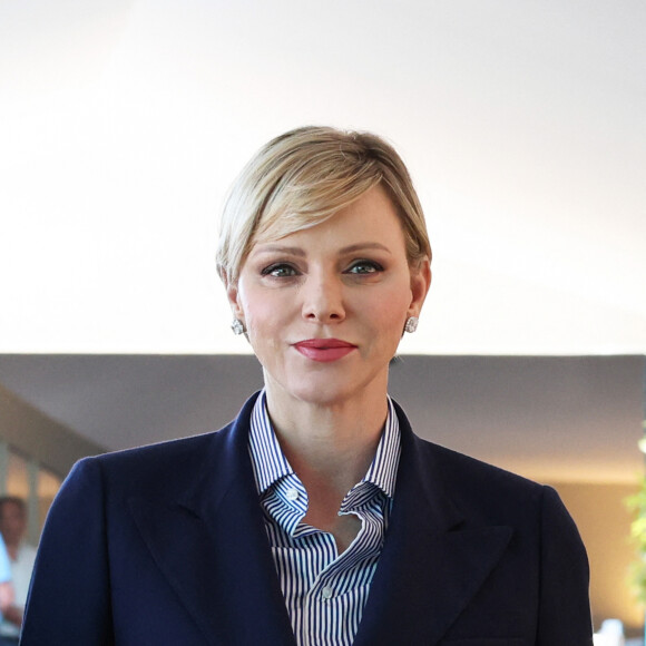Charlene de Monaco est une ancienne nageuse professionnelle
La princesse Charlene de Monaco lors de la finale du tournoi Rolex Masters 1000 de Monte-Carlo à Roquebrune-Cap-Martin. © Claudia Albuquerque / Bestimage 