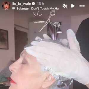Lio immortalise sa nouvelle coiffure sur Instagram.