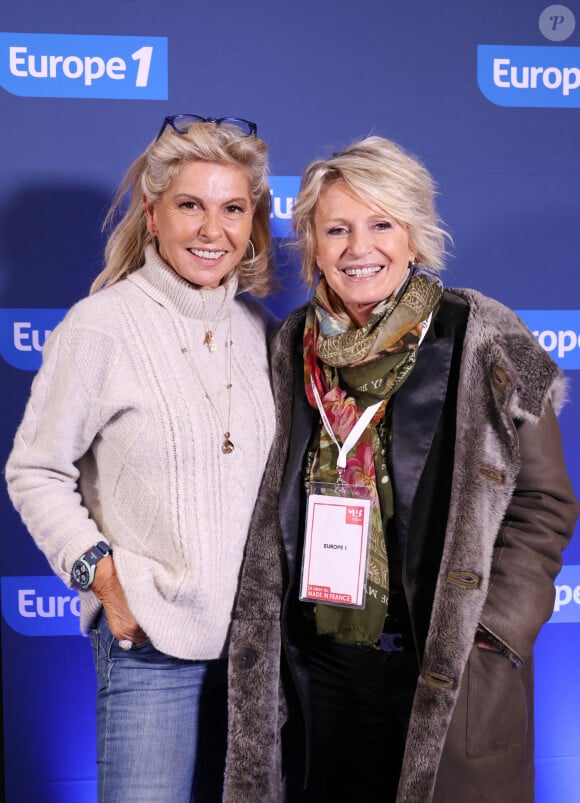 Exclusif - Caroline Margeridon et Sophie Davant - Sophie Davant anime son émission d'Europe 1 "Sophie & Les Copains" au salon Made in France à Paris le 9 novembre 2023. 