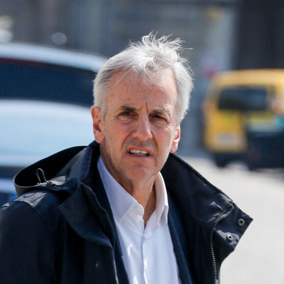 Bernard de La Villardière - Arrivées à l'hommage funèbre à Jacques Perrin aux Invalides à Paris, France, le 29 avril 2022. © Christophe Clovis/Bestimage