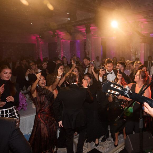 Exclusif - Kendji Girac et Eva Longoria lors de la 11ème édition de la soirée Global Gift Gala à l'hôtel Four Seasons George V à Paris le 30 septembre 2023.  © Cyril Moreau / Bestimage