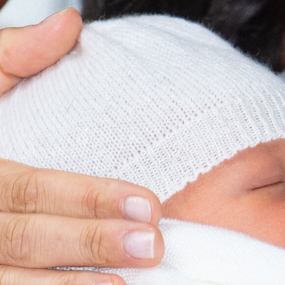 Le duc et la duchesse de Sussex avec leur petit garçon, né lundi matin, lors d'un photocall à St George's Hall au château de Windsor dans le Berkshire, au Royaume-Uni, le 8 mai 2019. Photo par Dominic Lipinski/PA Photos/ABACAPRESS.COM