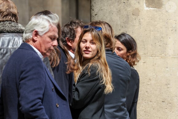 Yasmine Lavoine, petite-fille du défunt - Arrivées aux obsèques du prince Jean-Stanislas Poniatowski en l'Eglise polonaise à Paris, France, le 29 avril 2024. © Jacovides-Moreau/Bestimage