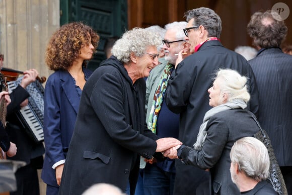 Elie Chouraqui - Sorties des obsèques du prince Jean-Stanislas Poniatowski en l'Eglise polonaise à Paris, France, le 29 avril 2024. © Jacovides-Moreau/Bestimage