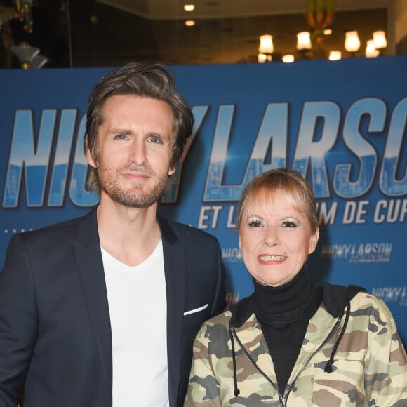 Philippe Lacheau et Dorothée (Frédérique Hoschedé) à l'avant-première du film "Nicky Larson et le Parfum de Cupidon" au cinéma Le Grand Rex à Paris, France, le 1er février 2019. © Coadic Guirec/Bestimage 