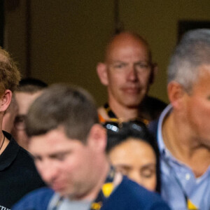 Le prince Harry, duc de Sussex, assiste à la course d'aviron en salle aux Jeux Invictus 2020 (jour 5) au Zuiderpark à La Haye, Pays-Bas, le 20 avril 2022. 