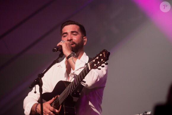 Exclusif - Kendji Girac - Célébration des 10 ans du centre commercial Beaugrenelle à Paris, France. Le 12 octobre 2023. © Christophe Clovis / Bestimage 