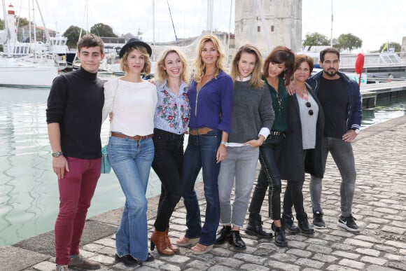 Photocall de la série "Demain nous appartient" lors de la 19ᵉ édition du Festival de la Fiction TV de la Rochelle, France, le 16 septembre 2017. © Patrick Bernard/Bestimage