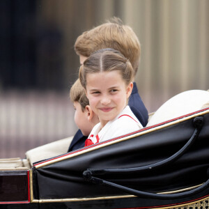 La princesse Charlotte de Galles - La famille royale d'Angleterre lors du défilé "Trooping the Colour" à Londres. Le 17 juin 2023 