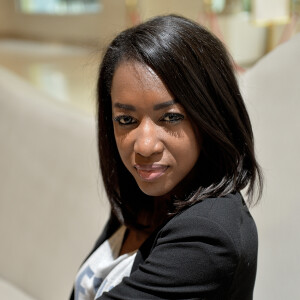 Hapsatou Sy lors de la remise des prix CréAdie à Paris. Le 11 avril 2019 © Veeren / Bestimage