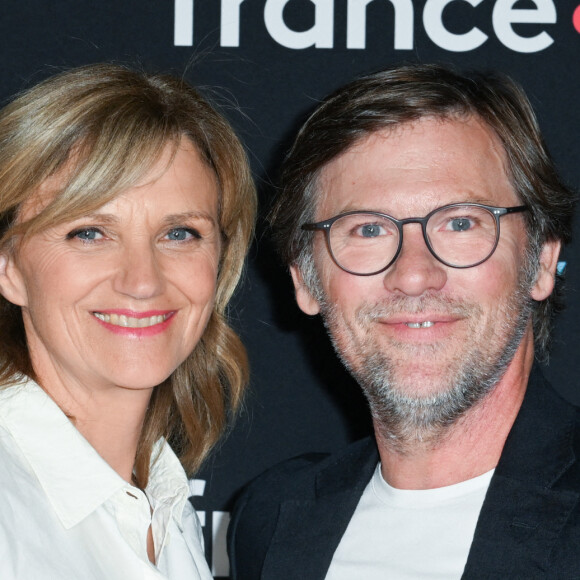 Laurent Romejko assiste a la Conference de Presse de rentree de France Télévisions à Paris aux côtés de Valérie Maurice, le 11 Juillet 2023. Photo by Aurore Marechal/ABACAPRESS.COM