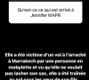 Jennifer a été victime d'un vol, lors de ses vacances à Marrakech