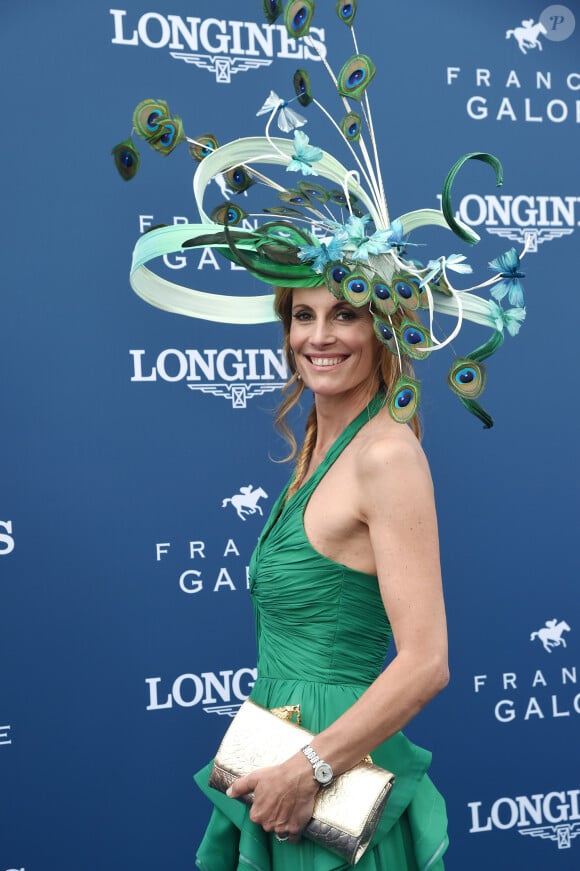 Sophie Thalmann (robe Christophe Guillarmé) - 169ème Prix de Diane Longines sur l'hippodrome de Chantilly, France, le 17 juin 2018. © Giancarlo Gorassini/Bestimage 