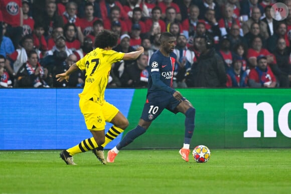 Ousmane Dembélé pendant le match entre le Paris Saint-Germain et le Borussia Dortmund au Parc Des Princes le 7 mai 2024.