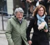 Mais leur amour, ils ne l'exposent pas à tout-va et le protègent
Jean-Louis Borloo et sa femme Béatrice Schönberg - Arrivées aux obsèques de France Gall au cimetière de Montmartre à Paris le 12 janvier 2018. 