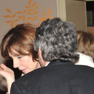 Jean Louis Borloo et sa femme Beatrice Schonberg celebrent l'anniversaire de Chantal Lauby lors du festival 2 cinéma de Valenciennes, le 23 mars 2013.  