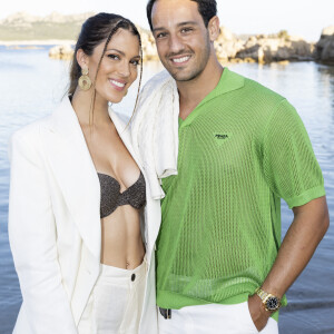 Iris Mittenaere et son compagnon Diego El Glaoui - Front row et people lors du défilé Etam Croisière 2022 au Domaine de Murtoli, Corse le 12 mai 2022. © Cyril Moreau / Bestimage 