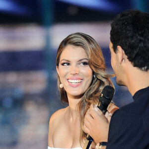 Sé Exclusif - Iris Mittenaere et son compagnon Diego El Glaoui - Surprises - Enregistrement de l'émission "La Chanson secrète 9" à la Seine musicale à Paris