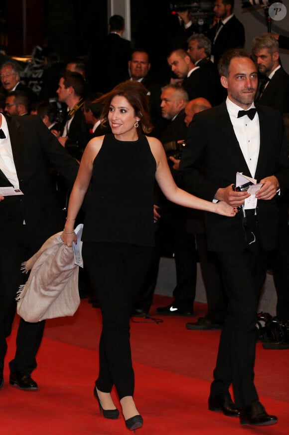 Raphaël Glucksmann et Léa Salamé assistent à la première du "Redoutable" lors de la 70e édition du Festival de Cannes au Palais des Festivals le 21 mai 2017 à Cannes. Photo par Shootpix/ABACAPRESS.COM