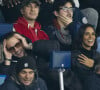 Michael Youn et sa compagne ont donné naissance à deux autres enfants depuis le début de leur union
Michaël Youn et Sean Obispo, la chanteuse Shy'm et son nouvel ami Keziah Derard - People dans les tribunes lors du match de ligue des champions entre le PSG et l'AC Milan au Parc des Princes à Paris le 25 octobre 2023. © Cyril Moreau/Bestimage