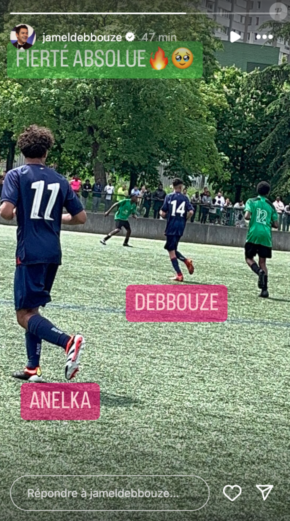 Jamel Debbouze dévoile une photo de son fils Léon en train de jouer aux côtés du fils de Nicolas Anelka sous les couleurs du PSG.