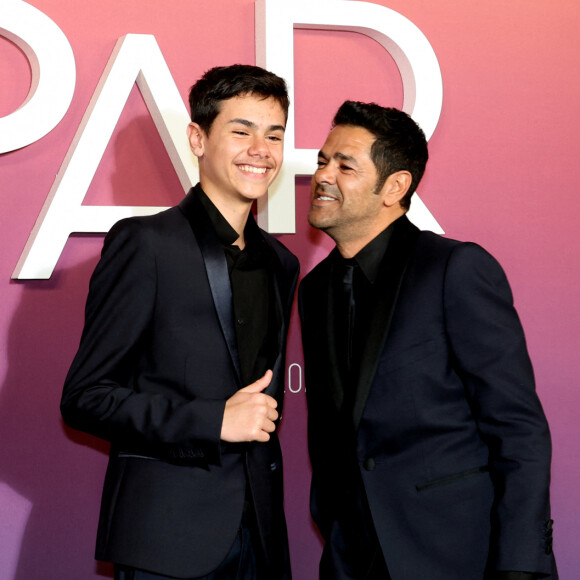 Jamel Debbouze est l'heureux père d'un garçon baptisé Léon
Jamel Debbouze et son fils Léon - Photocall des lauréats (press room) lors de la 49ème édition de la cérémonie des César à l'Olympia à Paris © Dominique Jacovides / Olivier Borde / Bestimage 