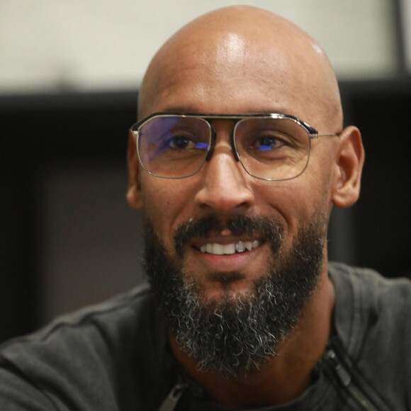 Nicolas Anelka (41 ans) devient le directeur sportif du FC Hyères, club de National 2 désormais présidé par Mourad Boudjellal. Rencontre à l'hôtel Mercure de Hyères le 3 février 2021. 