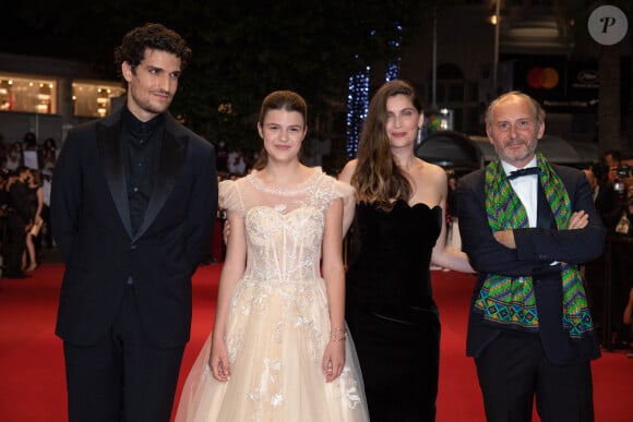 Louis Garrel, Julia Boeme, Pascal Caucheteux et Laetitia Casta au Festival de Cannes 2021. Photo by David Niviere/ABACAPRESS.COM