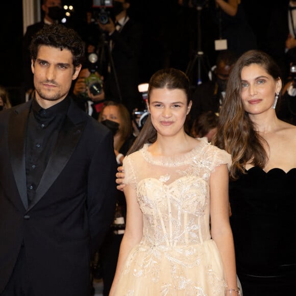 Laetitia Casta, Louis Garrel et Julia Boème au Festival de Cannes 2021. Photo by David Niviere/ABACAPRESS.COM