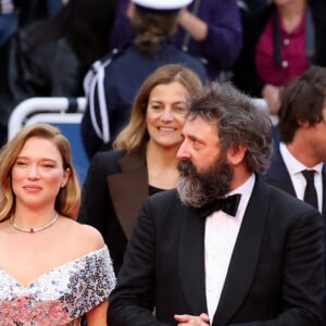 Raphaël Quenard, Léa Seydoux, Quentin Dupieux, Vincent Lindon, Louis Garrel - Montée des marches du film " Le deuxième acte " pour la cérémonie d'ouverture du 77ème Festival International du Film de Cannes, au Palais des Festivals à Cannes. Le 14 mai 2024 © Jacovides / Moreau / Bestimage