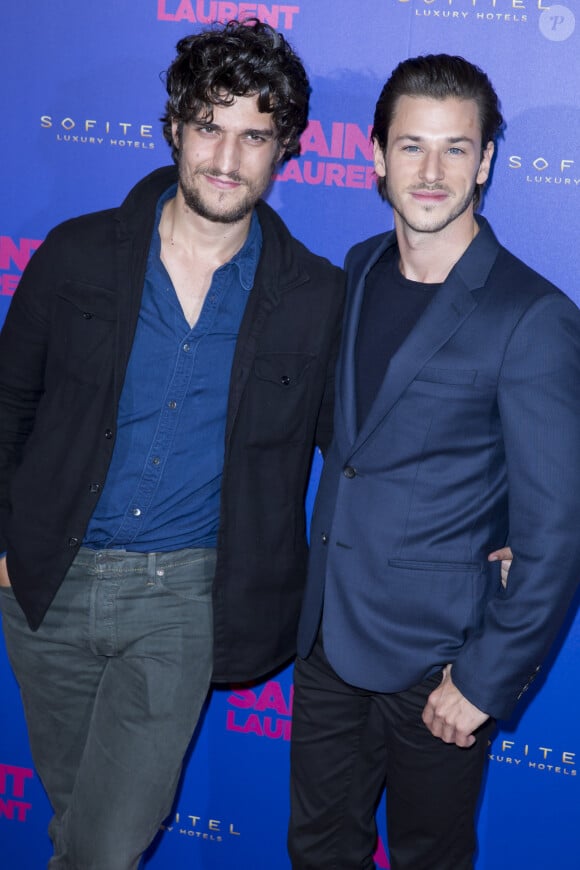 "Ça a été un choc."
Louis Garrel et Gaspard Ulliel - Avant Première du film "Saint Laurent" au Centre Georges Pompidou" à Paris le 23 septembre 2014. 