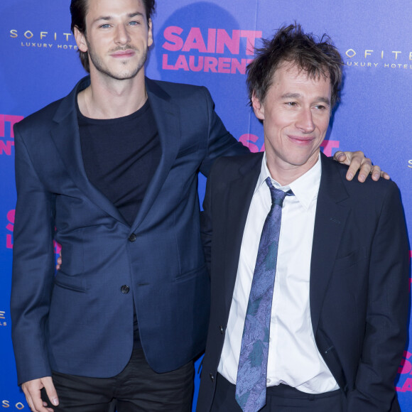 Gaspard Ulliel et Bertrand Bonello - Avant Première du film "Saint Laurent" au Centre Georges Pompidou" à Paris le 23 septembre 2014. 