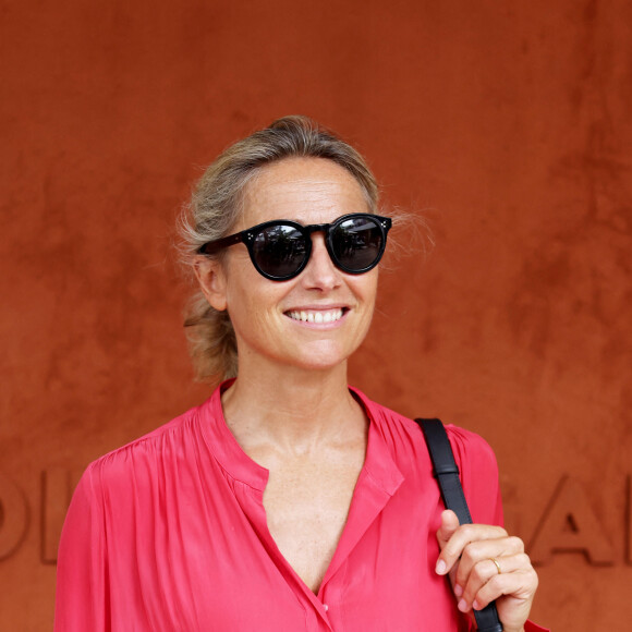 Anne-Sophie Lapix au village lors des Internationaux de France de tennis de Roland Garros 2023, à Paris, France, le 11 juin 2023. © Jacovides-Moreau/Bestimage 