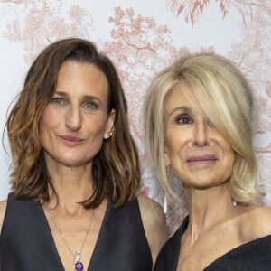 Exclusif - Camille Cottin, Anne-Florence Schmitt - Photocall du dîner Dior Madame Figaro à la "Terrasse by Albane" sur le rooftop de l'hôtel JW Marriott lors du 77ème Festival International du Film de Cannes le 15 mai 2024. © Olivier Borde/Bestimage