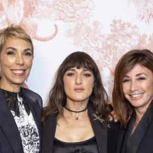 Exclusif - Mathilde Favier, Juliette Armanet, Albane Cleret - Photocall du dîner Dior Madame Figaro à la "Terrasse by Albane" sur le rooftop de l'hôtel JW Marriott lors du 77ème Festival International du Film de Cannes le 15 mai 2024. © Olivier Borde/Bestimage