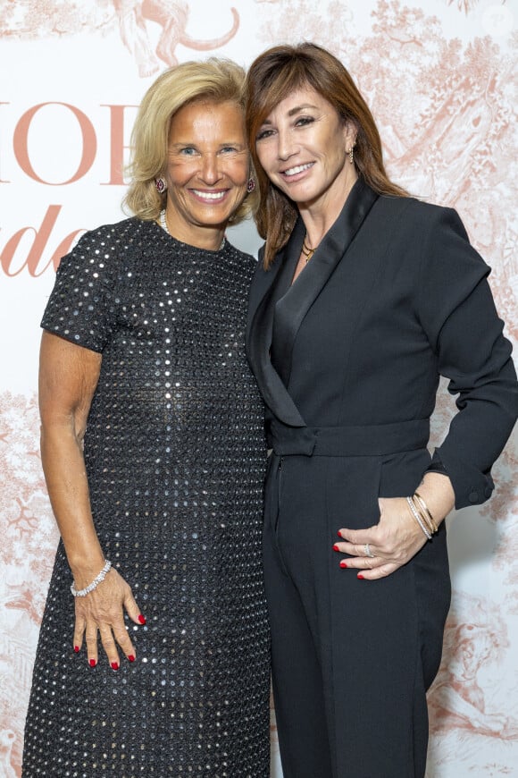 Exclusif - Iris Knobloch, Albane Cleret - Photocall du dîner Dior Madame Figaro à la "Terrasse by Albane" sur le rooftop de l'hôtel JW Marriott lors du 77ème Festival International du Film de Cannes le 15 mai 2024. © Olivier Borde/Bestimage No Web - Belgique et Suisse  Exclusive - For Germany call for price - Photocall of the Dior Madame Figaro dinner at the “Terrasse by Albane” on the rooftop of the JW Marriott hotel during the 77th Cannes International Film Festival on May 15, 2024.