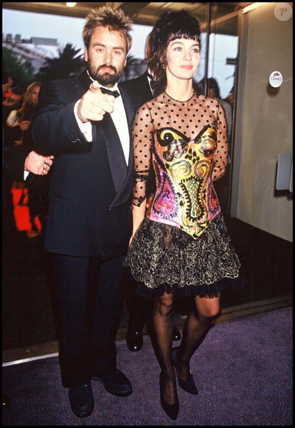 Anne Parillaud et Luc Besson au Festival de Cannes 1991