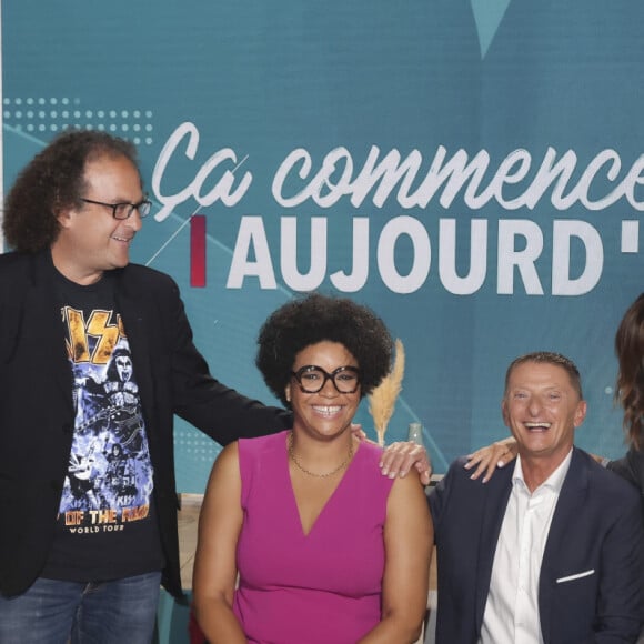 Exclusif - Laurent Karila, Amina Yamgnane, Marc Geiger, Faustine Bollaert - - La nouvelle saison de l'émission "ça commence aujourd'hui" sur France 2. Paris le 1er septembre 2023. © Jack Tribeca / Bestimage